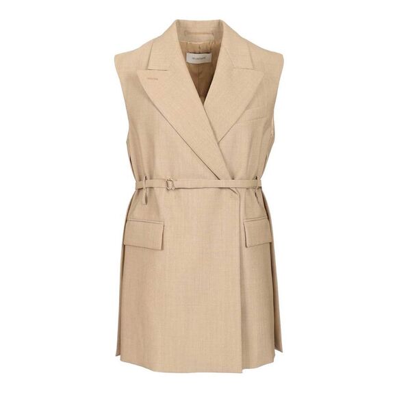 Sportmax Women Long Sleeveless Wool Blazer